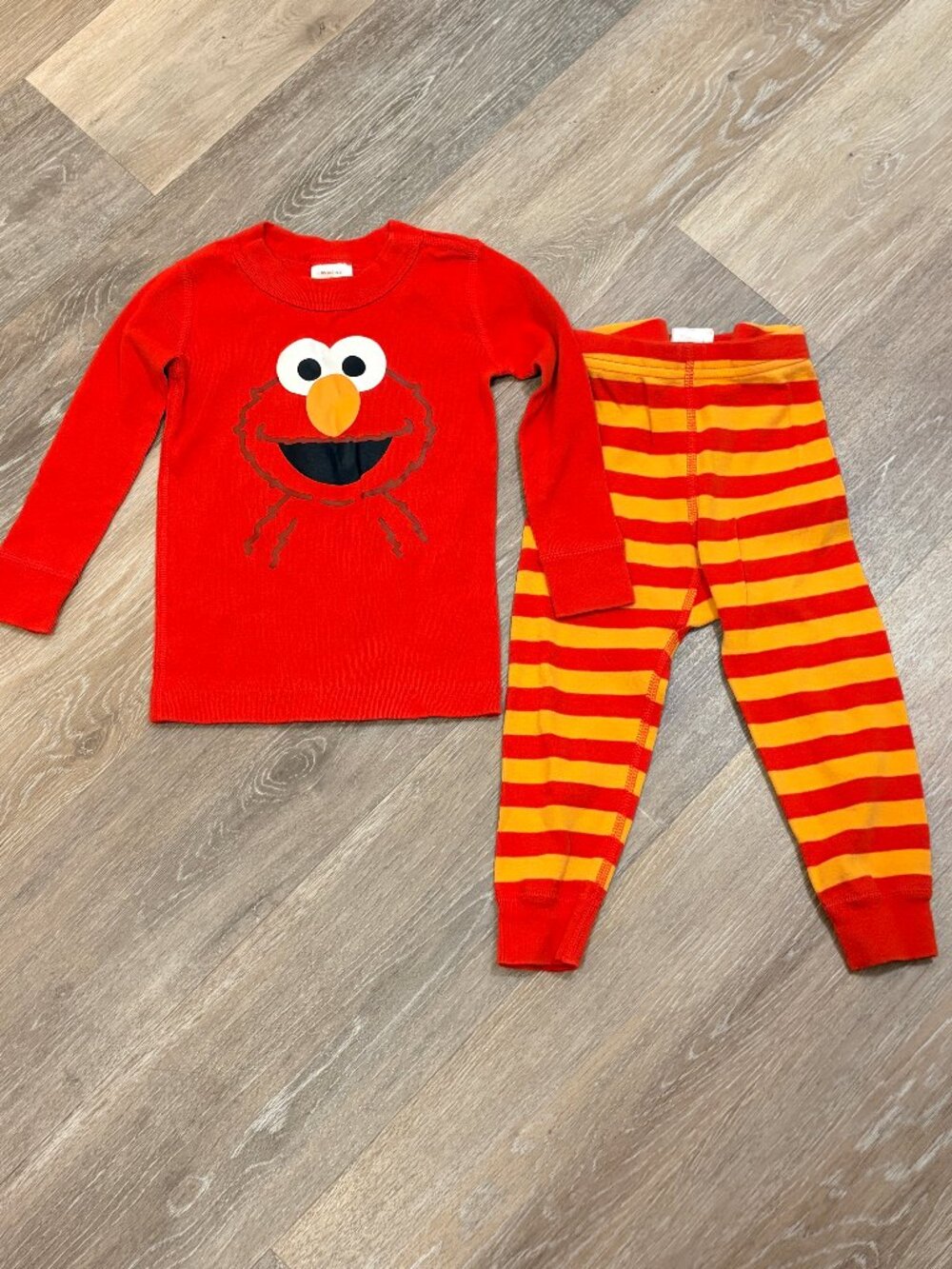 Hanna Andersson Elmo Sesame Street Long John Pajamas 2T 85